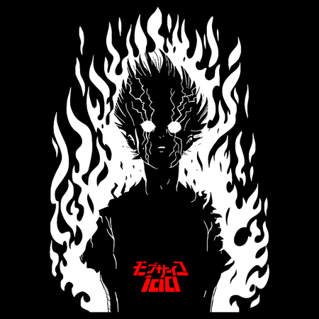 Koszulka Biała - Mob Psycho 100 - WYBIERZ KOLOR KOSZULKI I FASON