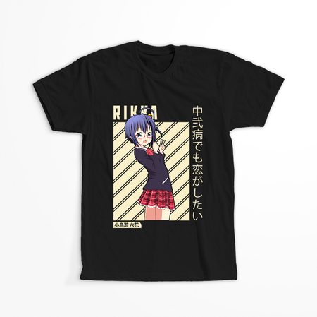 Koszulka Czarna Chuunibyou demo Koi ga Shitai! / Love, Chunibyo & Other Delusions! - WYBIERZ KOLOR KOSZULKI I FASON