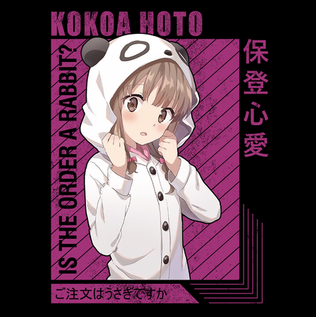 Koszulka Biała - Is the Order a Rabbit? - WYBIERZ KOLOR KOSZULKI I FASON