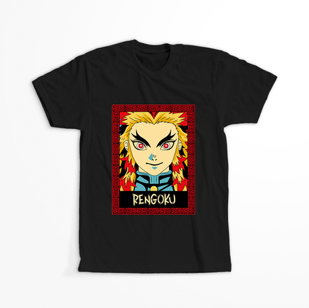 Koszulka Czarna Demon Slayer / Kimetsu no Yaiba / Miecz zabójcy demonów - WYBIERZ KOLOR KOSZULKI I FASON