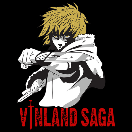 Koszulka Czarna - Vinland saga - WYBIERZ KOLOR KOSZULKI I FASON