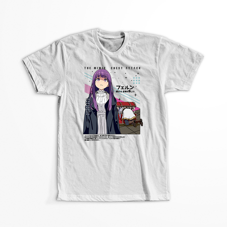 Koszulka Biała Sousou no Frieren WYBIERZ KOLOR KOSZULKI I FASON