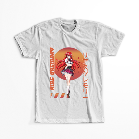 Koszulka Biała Highschool DxD - WYBIERZ KOLOR KOSZULKI I FASON