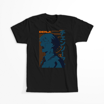Koszulka Czarna Chainsaw Man WYBIERZ KOLOR KOSZULKI I FASON