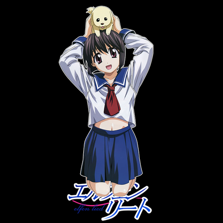 Koszulka Czarna Elfen Lied - WYBIERZ KOLOR KOSZULKI I FASON