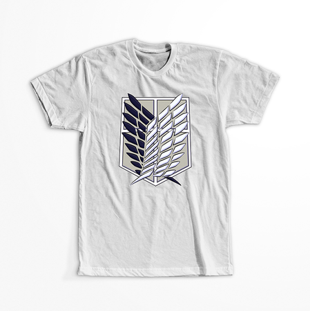 Koszulka Biała Attack on titan WYBIERZ KOLOR KOSZULKI I FASON