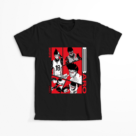 Koszulka Czarna - Blue Lock - WYBIERZ KOLOR KOSZULKI I FASON