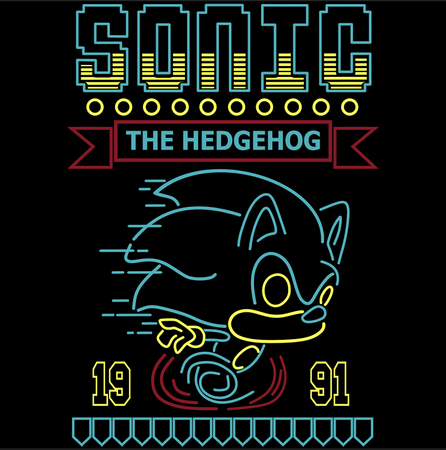 Koszulka Sonic WYBIERZ KOLOR KOSZULKI I FASON