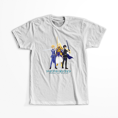 Koszulka Biała Sword Art Online - WYBIERZ KOLOR KOSZULKI I FASON