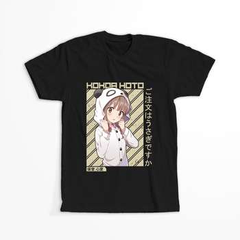 Koszulka Czarna - Is the Order a Rabbit? - WYBIERZ KOLOR KOSZULKI I FASON