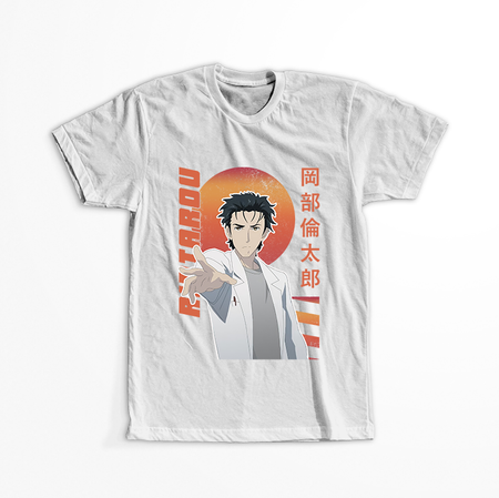 Koszulka Biała - Steins;Gate - WYBIERZ KOLOR KOSZULKI I FASON