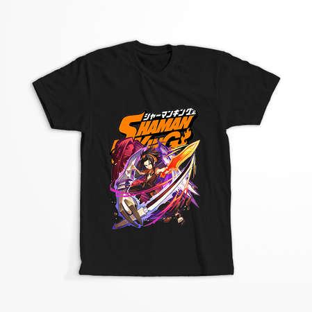 Koszulka Czarna Shaman King WYBIERZ KOLOR KOSZULKI I FASON
