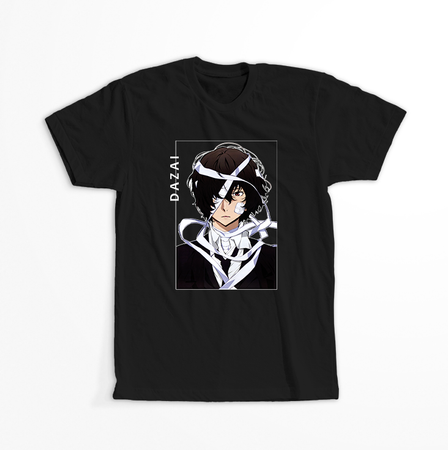 Koszulka Czarna - Bungou Stray Dogs - WYBIERZ KOLOR KOSZULKI I FASON