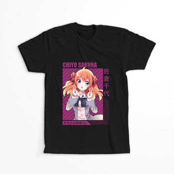 Koszulka Czarna Gekkan Shoujo Nozaki-kun - WYBIERZ FASON KOSZULKI