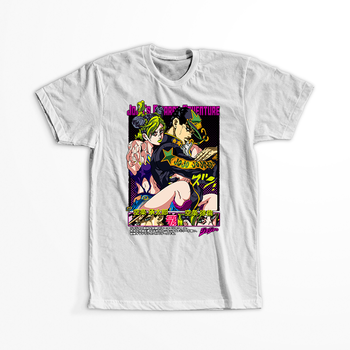 Koszulka Biała JOJO's Bizarre Adventure - WYBIERZ KOLOR KOSZULKI I FASON