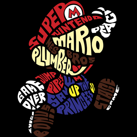 Koszulka Super Mario Bros. WYBIERZ KOLOR KOSZULKI I FASON