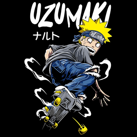 Koszulka Biała Naruto / Boruto - WYBIERZ KOLOR KOSZULKI I FASON