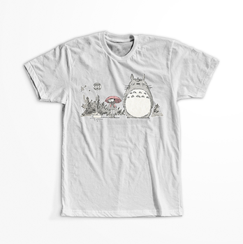 Koszulka Biała My Neighbor Totoro / Mój sąsiad Totoro - WYBIERZ KOLOR KOSZULKI I FASON