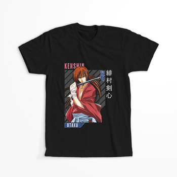 Koszulka Czarna Rurouni Kenshin WYBIERZ KOLOR KOSZULKI I FASON