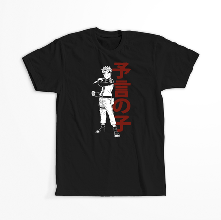 Koszulka Czarna Naruto / Boruto - WYBIERZ KOLOR KOSZULKI I FASON