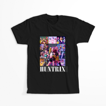 Koszulka Czarna KPop Demon Hunters WYBIERZ KOLOR KOSZULKI I FASON