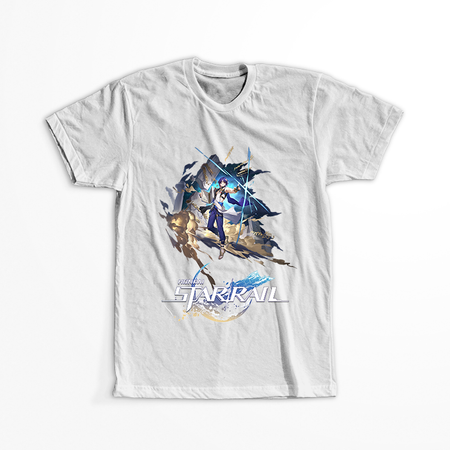 Koszulka  Czarna - Honkai Star Rail  - Dr. Ratio WYBIERZ KOLOR KOSZULKI I FASON