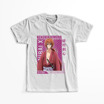Koszulka Biała Rurouni Kenshin WYBIERZ KOLOR KOSZULKI I FASON