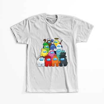 Koszulka Biała - Among Us - WYBIERZ KOLOR KOSZULKI I FASON