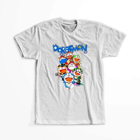 Koszulka Biała Doreamon - WYBIERZ KOLOR KOSZULKI I FASON