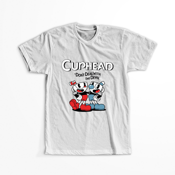 Koszulka Cuphead WYBIERZ KOLOR KOSZULKI I FASON