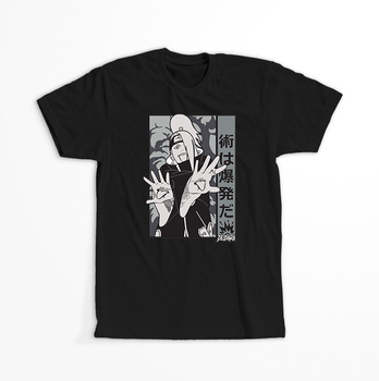 Koszulka Czarna Naruto / Boruto - WYBIERZ KOLOR KOSZULKI I FASON