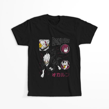 Koszulka Czarna Dandadan - WYBIERZ FASON KOSZULKI