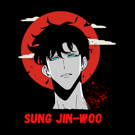 Koszulka Czarna - Solo Leveling - WYBIERZ KOLOR KOSZULKI I FASON