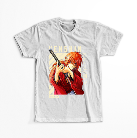 Koszulka Biała Rurouni Kenshin WYBIERZ KOLOR KOSZULKI I FASON