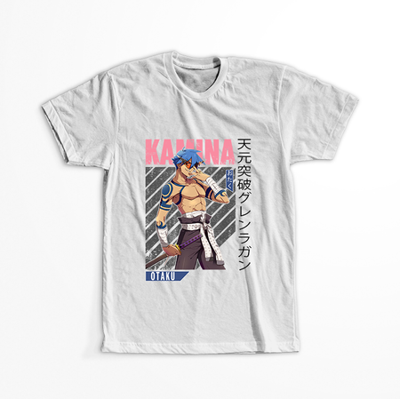 Koszulka Biała Tengen Toppa Gurren Lagann - WYBIERZ KOLOR KOSZULKI I FASON