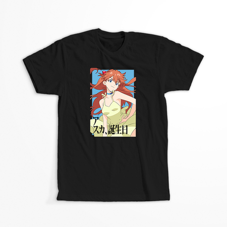 Koszulka Czarna Neon Genesis Evangelion - WYBIERZ KOLOR KOSZULKI I FASON