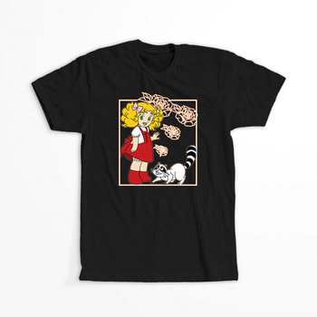 Koszulka Czarna Candy Candy - WYBIERZ KOLOR KOSZULKI I FASON