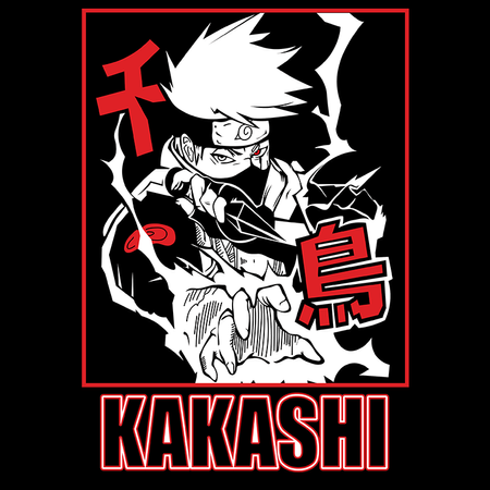 Koszulka Czarna Naruto / Boruto - WYBIERZ KOLOR KOSZULKI I FASON