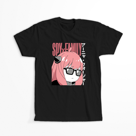 Koszulka Czarna Spy X Family - WYBIERZ KOLOR KOSZULKI I FASON