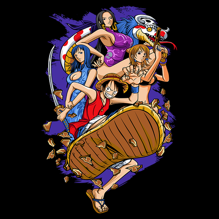 Koszulka Biała One Piece - WYBIERZ KOLOR KOSZULKI I FASON