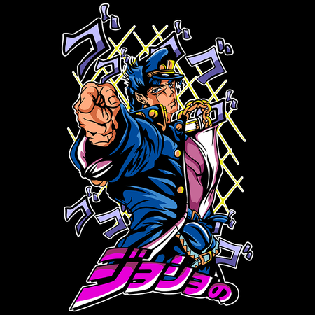 Koszulka Biała JOJO's Bizarre Adventure - WYBIERZ KOLOR KOSZULKI I FASON