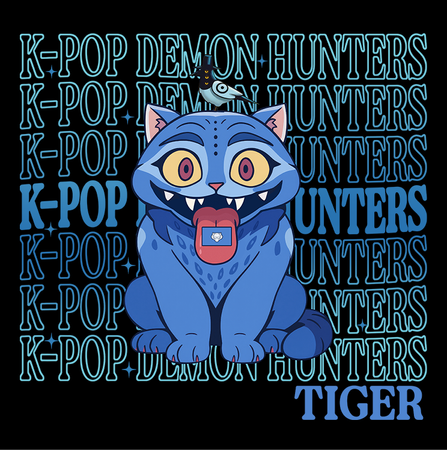 Koszulka Czarna KPop Demon Hunters WYBIERZ KOLOR KOSZULKI I FASON