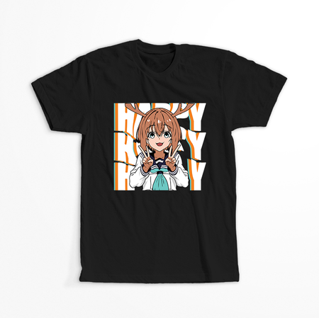 Koszulka Czarna - My Deer Friend Nokotan - WYBIERZ KOLOR KOSZULKI I FASON