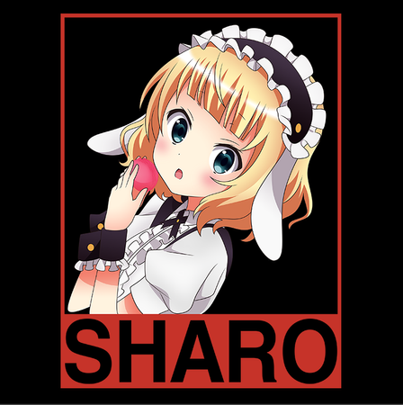 Koszulka Czarna - Is the Order a Rabbit?  - WYBIERZ KOLOR KOSZULKI I FASON