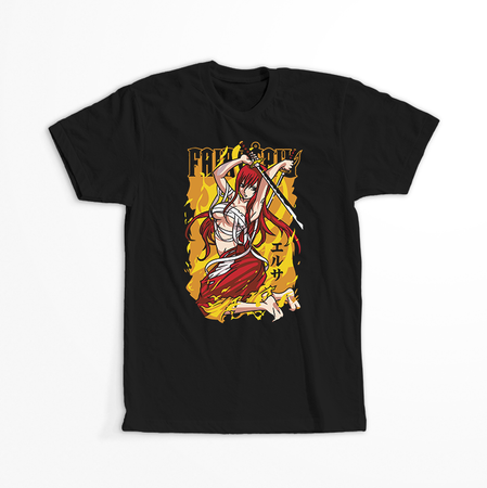 Koszulka Czarna Fairy Tail - WYBIERZ KOLOR KOSZULKI I FASON