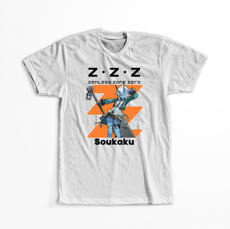 Koszulka Biała - Zenless Zone Zero - WYBIERZ KOLOR KOSZULKI I FASON