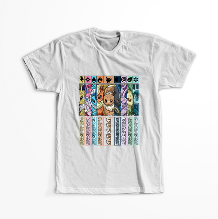 Koszulka Biała - Pokemon - WYBIERZ KOLOR KOSZULKI I FASON