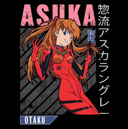 Koszulka Czarna Neon Genesis Evangelion - WYBIERZ KOLOR KOSZULKI I FASON