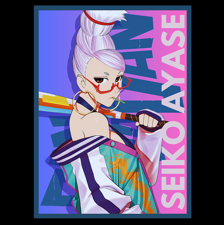 Koszulka Czarna Dandadan - WYBIERZ FASON KOSZULKI