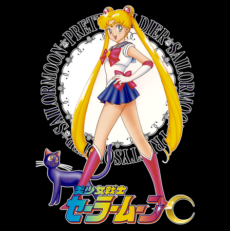 Koszulka Biała Sailor Moon WYBIERZ KOLOR KOSZULKI I FASON
